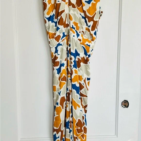 Anthropologie printed halter jumpsuit - Picture 7 of 7